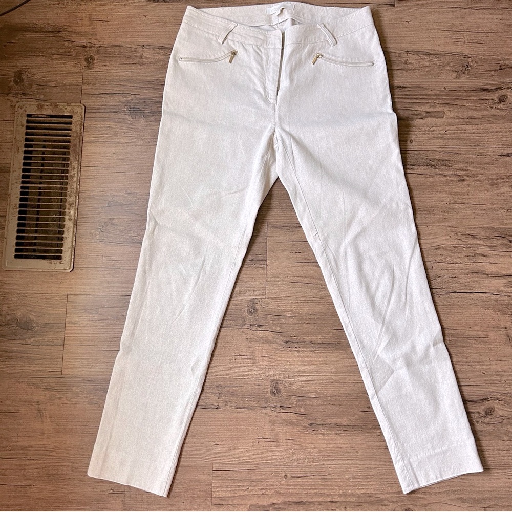 Etcetera Cream Straight Leg Pants